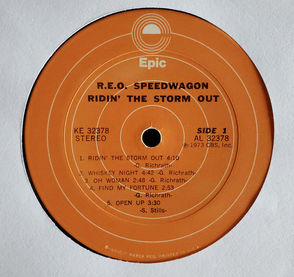 Buy R.E.O. Speedwagon* : Ridin' The Storm Out (LP, Album, San