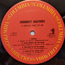 Laden Sie das Bild in den Galerie-Viewer, Johnny Mathis : A Special Part Of Me (LP, Album)