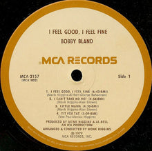 Laden Sie das Bild in den Galerie-Viewer, Bobby Bland : I Feel Good, I Feel Fine (LP, Album)