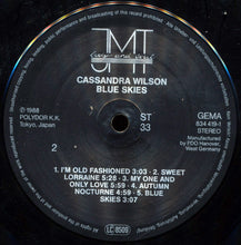 Laden Sie das Bild in den Galerie-Viewer, Cassandra Wilson : Blue Skies (LP, Album)