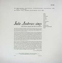 Load image into Gallery viewer, Julie Andrews : Julie Andrews Sings (LP, Album, Mono, Ind)