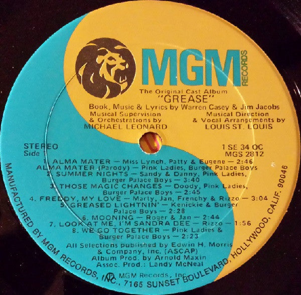 Buy Various Grease The Original Broadway Cast Album (LP, Album