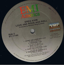 Load image into Gallery viewer, Greg Kihn : Love And Rock And Roll (LP, Album)