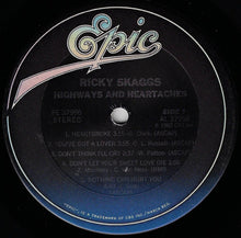 Load image into Gallery viewer, Ricky Skaggs : Highways & Heartaches (LP, Album, Car)