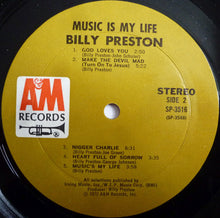 Laden Sie das Bild in den Galerie-Viewer, Billy Preston : Music Is My Life (LP, Album, Mon)