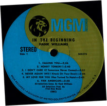 Load image into Gallery viewer, Hank Williams : In The Beginning (LP, Comp)