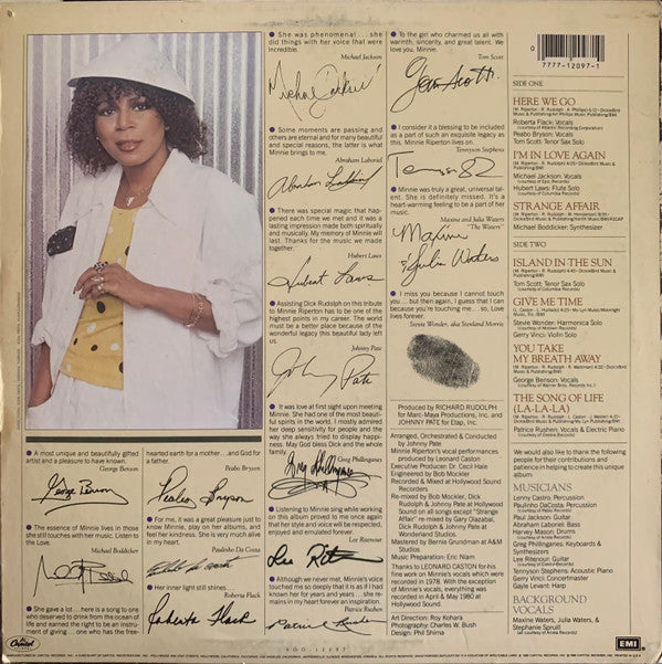 Buy Minnie Riperton : Love Lives Forever (LP, Album, Los) Online