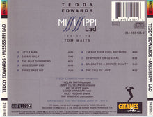 Laden Sie das Bild in den Galerie-Viewer, Teddy Edwards Featuring Tom Waits : Mississippi Lad (CD, Album)