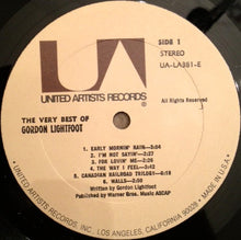 Load image into Gallery viewer, Gordon Lightfoot : The Very Best Of Gordon Lightfoot (LP, Comp, RE)