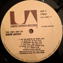 Load image into Gallery viewer, Gordon Lightfoot : The Very Best Of Gordon Lightfoot (LP, Comp, RE)
