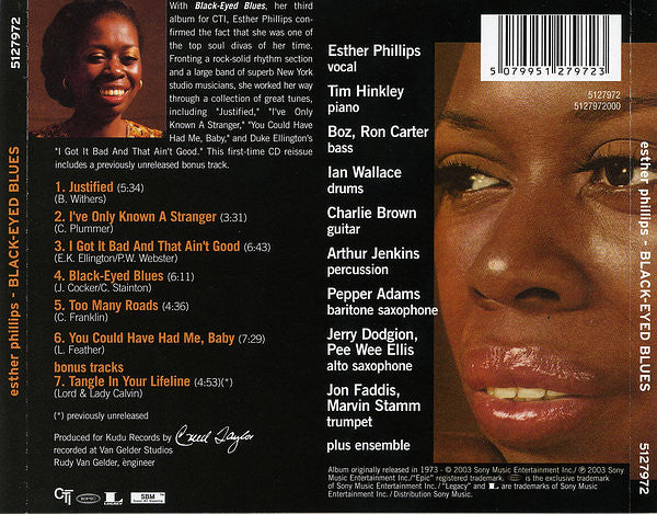 Esther Phillips - Black-Eyed Blues - CD