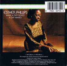 Load image into Gallery viewer, Esther Phillips : What A Diff'rence A Day Makes (CD, Album, RE, RM)