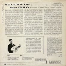 Load image into Gallery viewer, Mohammed El-Bakkar And His Oriental Ensemble* : Sultan Of Bagdad (LP, Album)