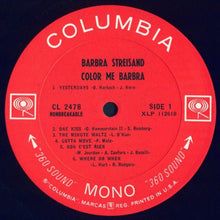 Load image into Gallery viewer, Barbra Streisand : Color Me Barbra (LP, Album, Mono, San)