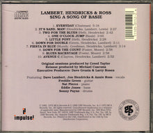 Laden Sie das Bild in den Galerie-Viewer, Lambert, Hendricks & Ross : Sing A Song Of Basie (CD, Album, RE, RM)