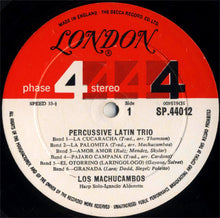 Load image into Gallery viewer, Los Machucambos : Percussive Latin Trio (LP, Album, Gat)