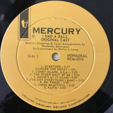 Load image into Gallery viewer, Buddy Hackett : I Had A Ball (Original Broadway Cast Recording) (LP, Mono, Promo, S/Edition)