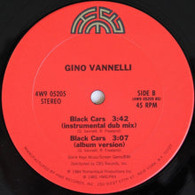 Load image into Gallery viewer, Gino Vannelli : Black Cars (Dance Mix) (12", Pit)