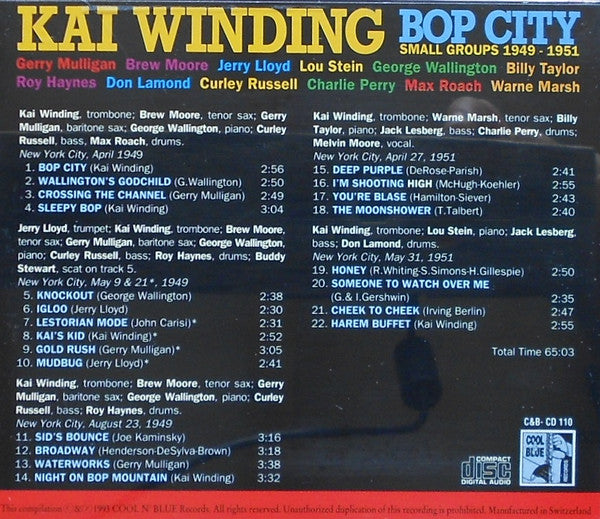 Buy Kai Winding : Bop City, Small Groups 1949-1951 (CD, Comp 