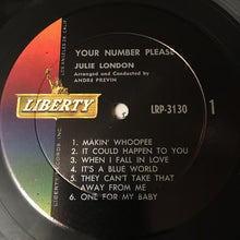 Load image into Gallery viewer, Julie London : Your Number Please... (LP, Album, Mono, RP, San)