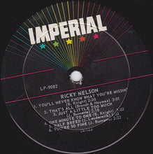 Load image into Gallery viewer, Ricky Nelson (2) : Songs By Ricky (LP, Album, Mono, Ind)