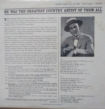 Laden Sie das Bild in den Galerie-Viewer, Jimmie Rodgers : Country Music Hall Of Fame (LP, Comp, Mono, Ind)