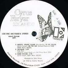 Load image into Gallery viewer, Cyrus Faryar : Islands (LP, Album, Promo)