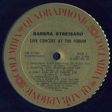 Load image into Gallery viewer, Barbra Streisand : Live Concert At The Forum (LP, Album, Quad)