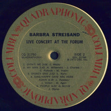 Load image into Gallery viewer, Barbra Streisand : Live Concert At The Forum (LP, Album, Quad)