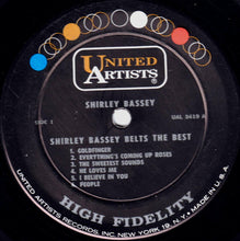 Load image into Gallery viewer, Shirley Bassey : Shirley Bassey Belts The Best! (LP, Album, Mono)