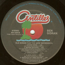 Load image into Gallery viewer, Ben Sidran : Old Songs For The New Depression (LP, Album)