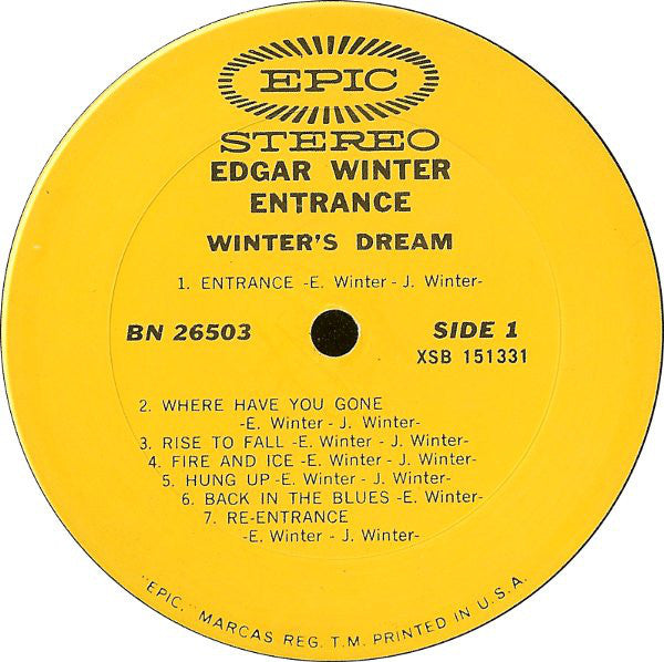 Edgar Winter - Entrance - LP