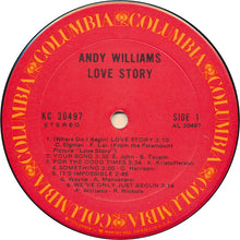 Load image into Gallery viewer, Andy Williams : Love Story (LP, Album, Ter)
