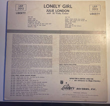 Laden Sie das Bild in den Galerie-Viewer, Julie London : Lonely Girl (LP, Album, Mono)
