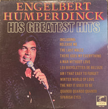 Load image into Gallery viewer, Engelbert Humperdinck : His Greatest Hits (LP, Comp, Ter)