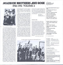 Laden Sie das Bild in den Galerie-Viewer, Maddox Brothers And Rose : 1946-1951 Volume 2 (LP, Comp)