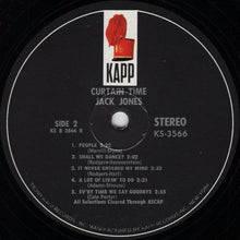 Laden Sie das Bild in den Galerie-Viewer, Jack Jones : Curtain Time (LP)