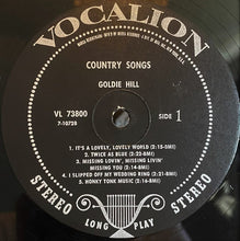 Load image into Gallery viewer, Goldie Hill : Country Songs (LP, RE)
