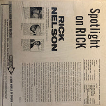 Load image into Gallery viewer, Rick Nelson* : Spotlight On Rick (LP, Album, Mono)