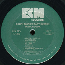 Load image into Gallery viewer, Ralph Towner / Gary Burton : Matchbook (LP, Album, Pit)