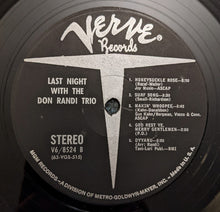 Charger l'image dans la galerie, Don Randi Trio : Last Night / With The Don Randi Trio (LP)