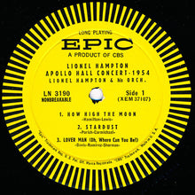 Laden Sie das Bild in den Galerie-Viewer, Lionel Hampton And His Orchestra : Lionel Hampton Apollo Hall Concert 1954 (LP, Album, Mono)