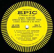 Laden Sie das Bild in den Galerie-Viewer, Lionel Hampton And His Orchestra : Lionel Hampton Apollo Hall Concert 1954 (LP, Album, Mono)