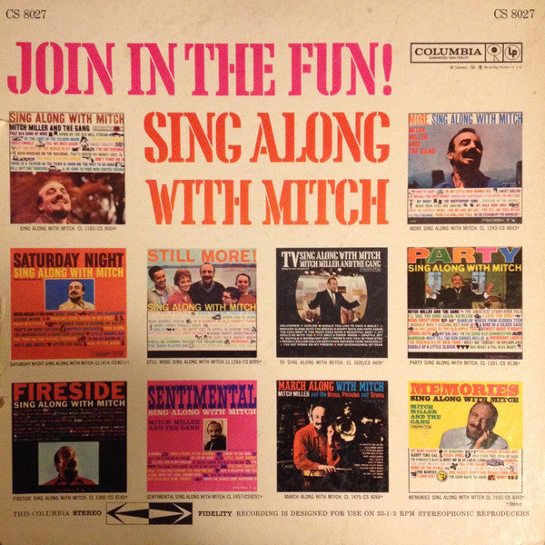 Mitch Miller & The Gang* - Christmas Sing-Along With Mitch - LP