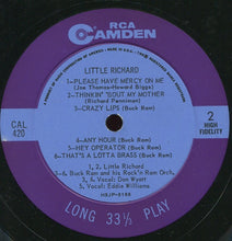 Load image into Gallery viewer, Little Richard And Buck Ram And His Rock'n Ram Orchestra* : Little Richard (LP, Album)