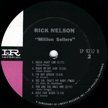 Load image into Gallery viewer, Rick Nelson* : Million Sellers (LP, Comp, Mono, Ter)