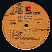 Laden Sie das Bild in den Galerie-Viewer, Maria Muldaur : Sweet Harmony (LP, Album, Ter)
