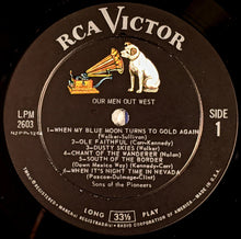 Laden Sie das Bild in den Galerie-Viewer, Sons Of The Pioneers* : Our Men Out West (LP, Album, Mono, Roc)