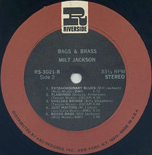 Laden Sie das Bild in den Galerie-Viewer, Milt Jackson : Bags & Brass (LP, Album, RE)
