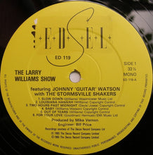 Charger l'image dans la galerie, The Larry Williams Show Featuring Johnny 'Guitar' Watson* With The Stormsville Shakers : The Larry Williams Show Featuring Johnny 'Guitar' Watson With The Stormsville Shakers (LP, Album, Mono, RE)